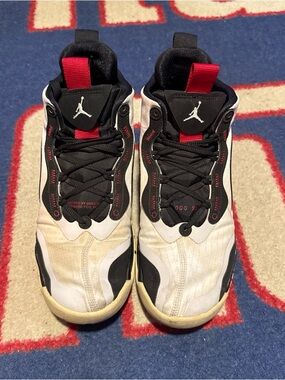 Air Jordan Aerospace 720 White Black Gym Red